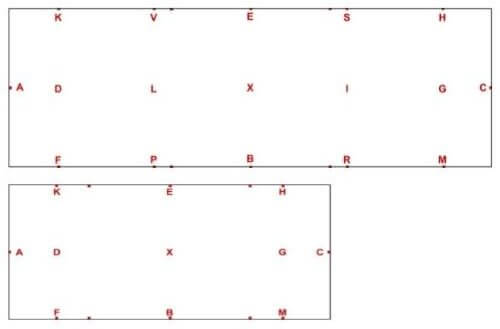 Bahnregeln-Buchstaben-Viereck Bahnregeln-Buchstaben-Viereck