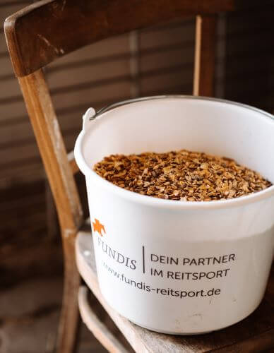 Kraftfutter Pferd Eimer mit Kraftfutter
