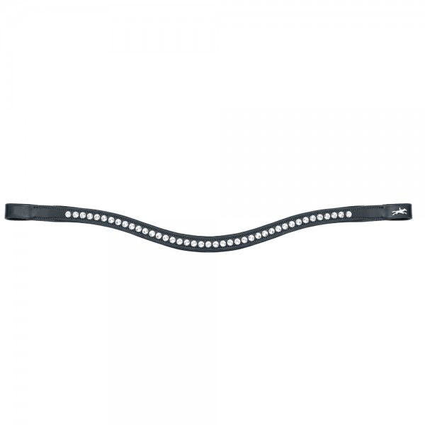 Schockemöhle Sports Stirnband Crystal Select, schwarz, braun