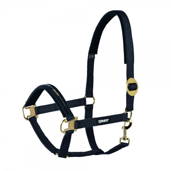 Eskadron Halfter Sliding Buckle vermessingt, Nylonhalfter
