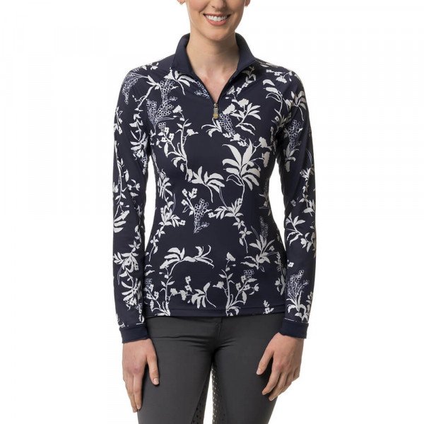 Kastel Denmark Shirt Damen, All -Over Floral, Trainingsshirt, langarm