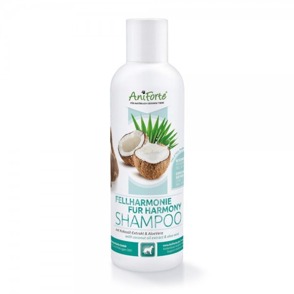 AniForte® Hundeshampoo, Fellharmonie Shampoo mit Kokosöl-Extrakt & Aloe Vera