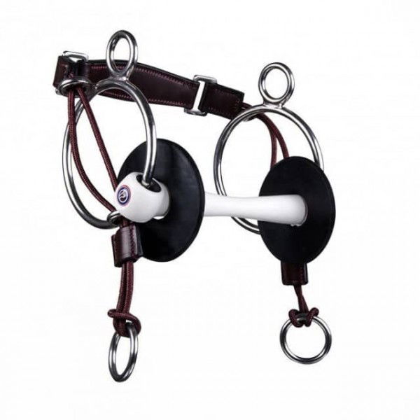 TRUST Aufziehtrense "Flexi" inkusiv Riemen soft