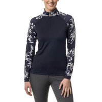 Kastel Denmark Shirt Damen, Floral Print Raglan, Trainingsshirt, langarm