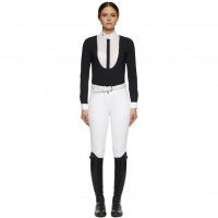 Cavalleria Toscana Turniershirt Damen Lacey Drop Bib L/S HW22, Turnierbluse, langarm Cavalleria Toscana Turniershirt Damen Lacey Drop Bib L/S HW22, Turnierbluse, langarm