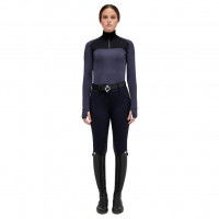 Cavalleria Toscana Pullover Damen Tech Wool Half Zip HW22, Stehkragen Cavalleria Toscana Pullover Damen Tech Wool Half Zip HW22, Stehkragen